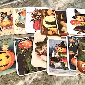 Halloween planner cards vintage retro