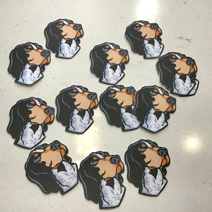 Univ of Tennessee Smokey or football helmets confetti. Officially licensed