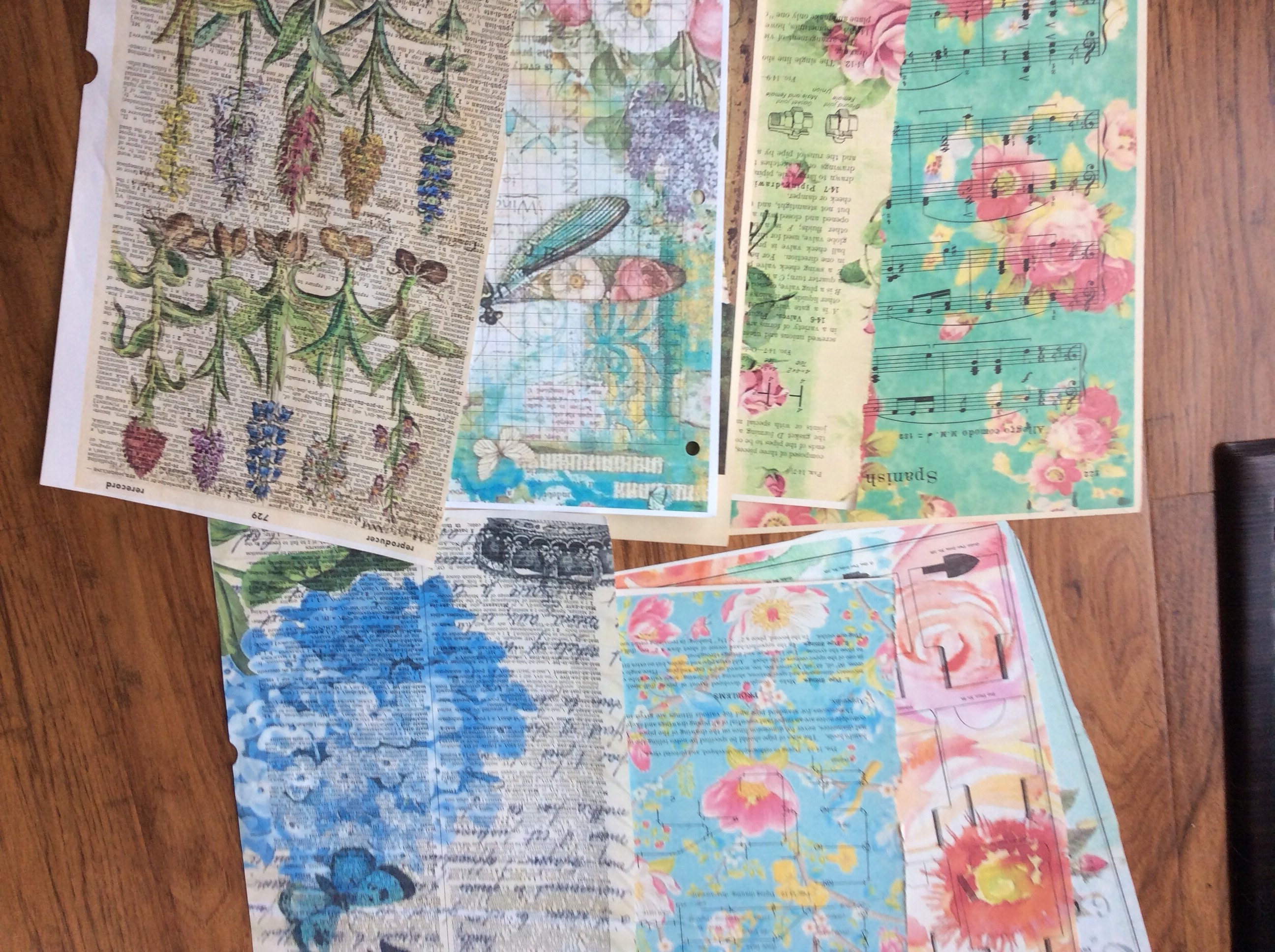 Vintage Images Paper Ephemera Pack Florals - Etsy