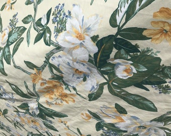 Large piece of floral fabric