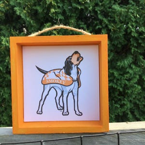 University of Tennessee Volunteers Smokey football helmet signs. Officially licensed