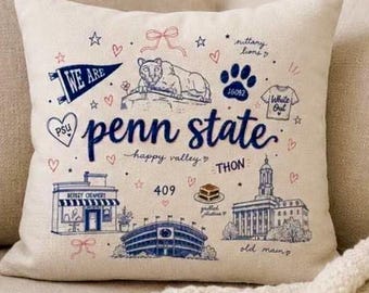 Penn State pillow cover 16 x 16 officially licensed