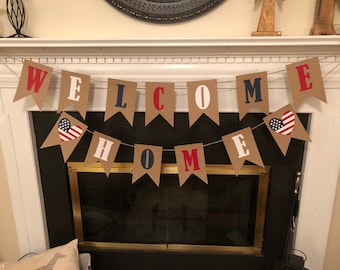 welcome home banner military