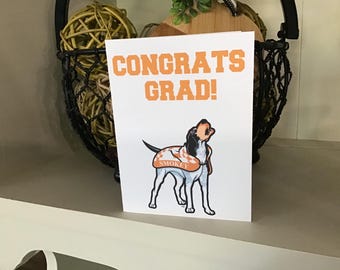 Tarjetas de felicitación de los Tennessee Vols, tarjeta de graduación, tarjeta en blanco con sobre. Con licencia oficial.
