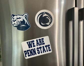 Penn State Nittany Lions 8 10 12 Inch White Navy Blue Vinyl Decal Car Window
