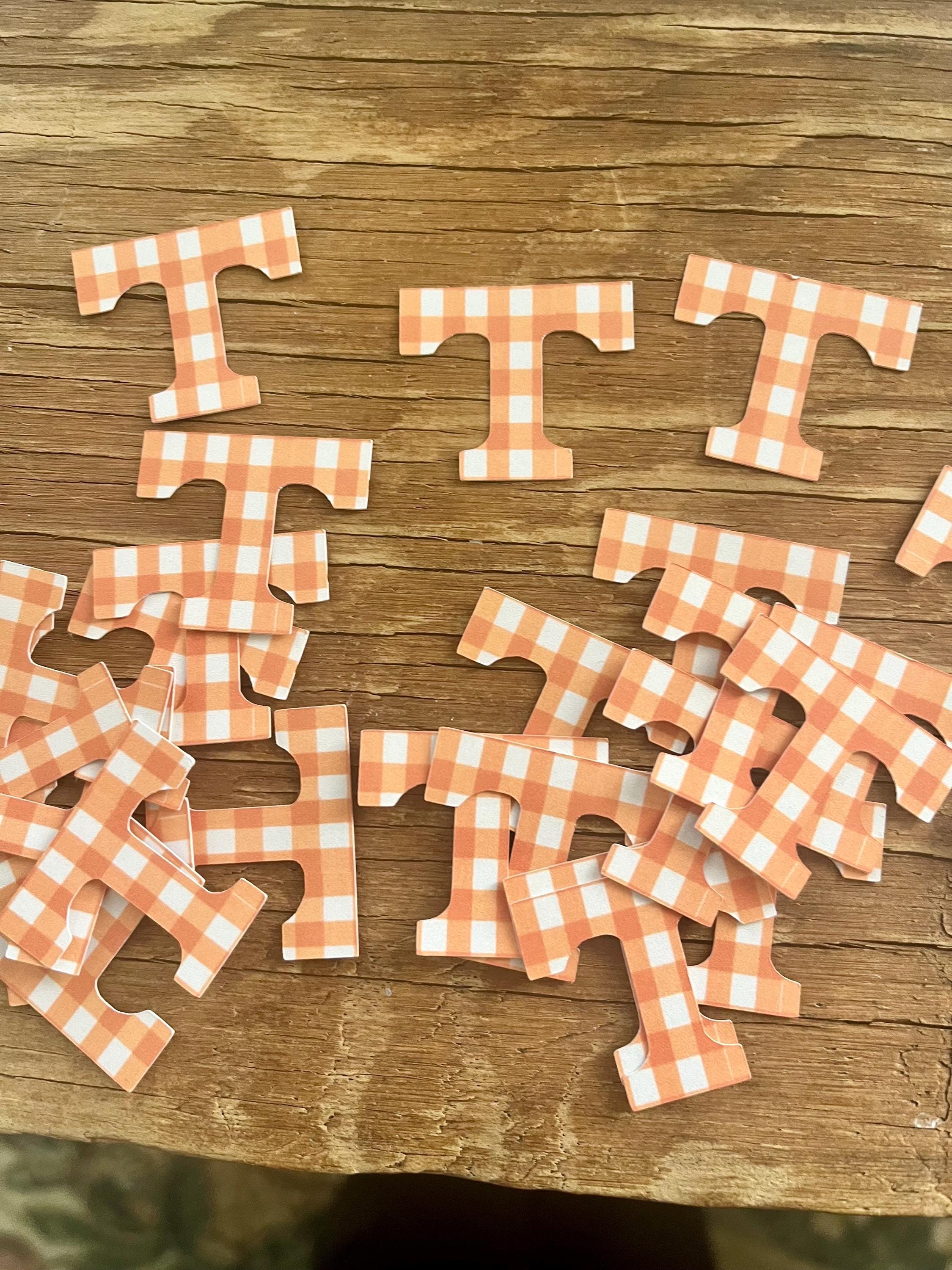 Utk Confetti University of Tennessee T Confetti. Orange and White Gingham ...