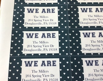 We Are personalized address labels.PSU officially licensed