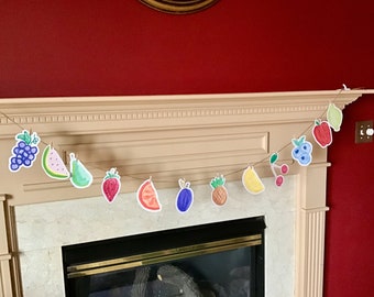 Super cute fruit garland banner