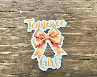 Tennessee Girl sticker with bow coquette vinyl