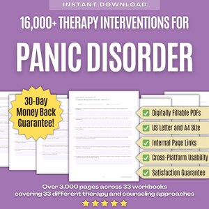 Paniekstoornis • Megabundel met therapie-interventies • Technieken, counselingtools, klinische methoden, behandelingsactiviteiten