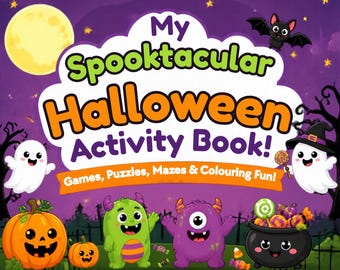 Halloween Activity Book for Kids