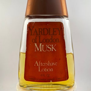 Vintage Yardley MUSK After Shave 4 fl oz Splash