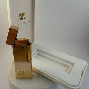 Vintage Courreges Paris Cigarette Lighter.  In original Box.