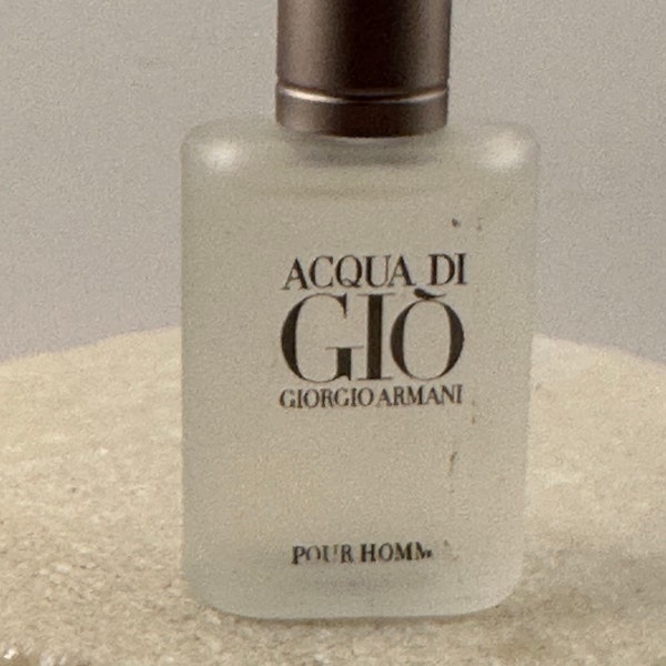 Vintage Georgio Armani Acqua Di Gio Pour Homme Eau De Toilette 5 ml Miniature Splash.