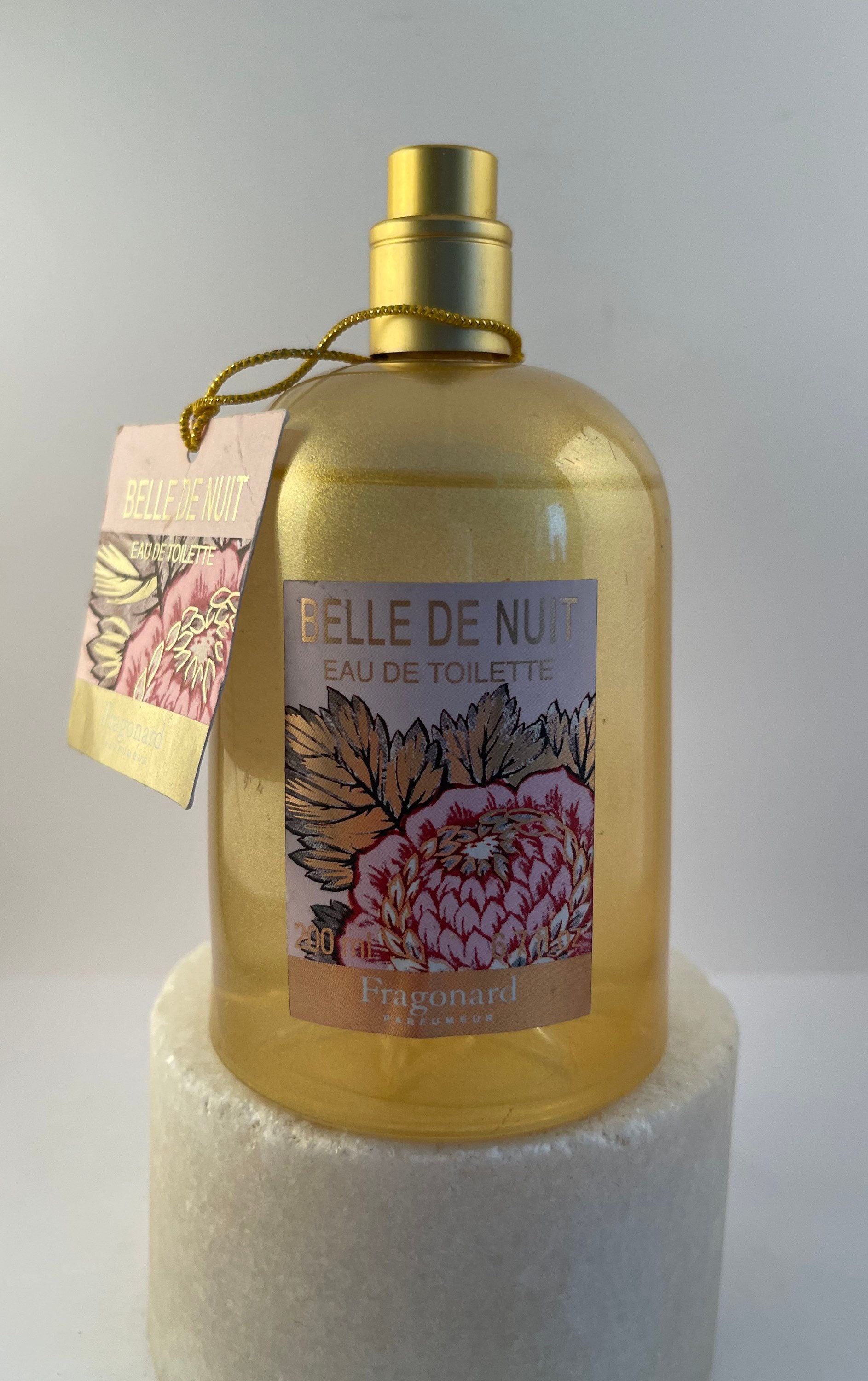 Vintage Fragonard 'Belle De Nuit' Eau De Toilette 200 ml / 6.7 fl oz  Vaporisateur. - Etsy France