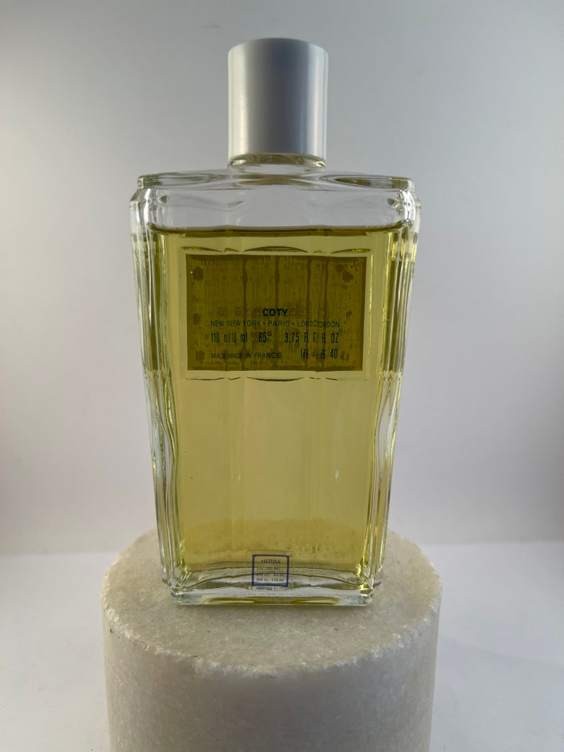 Vintage Coty EMERAUDE Eau De Cologne 110 ml-3.75 fl oz 85% Vol. Discontinued. Made in France. image 4