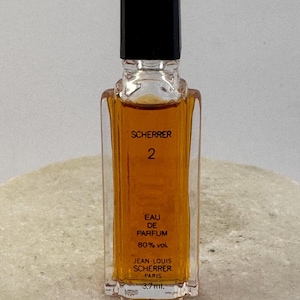 Vintage Jean-Louis SCHERRER 2 Eau De Parfum 3.7 ml Miniature Splash  80% Vol. Rare.