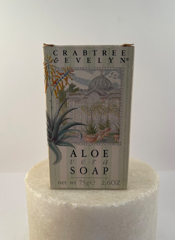 Vintage Crabtree & Evelyn Aloe Vera Savon Soap 75g 2.6 Oz. New in Box. 1991  - Etsy