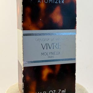 Vintage Molyneux-Paris VIVRE Diffuseur De Parfum 7 ml / 1/4 fl oz Miniature Atomiseur. Rare.