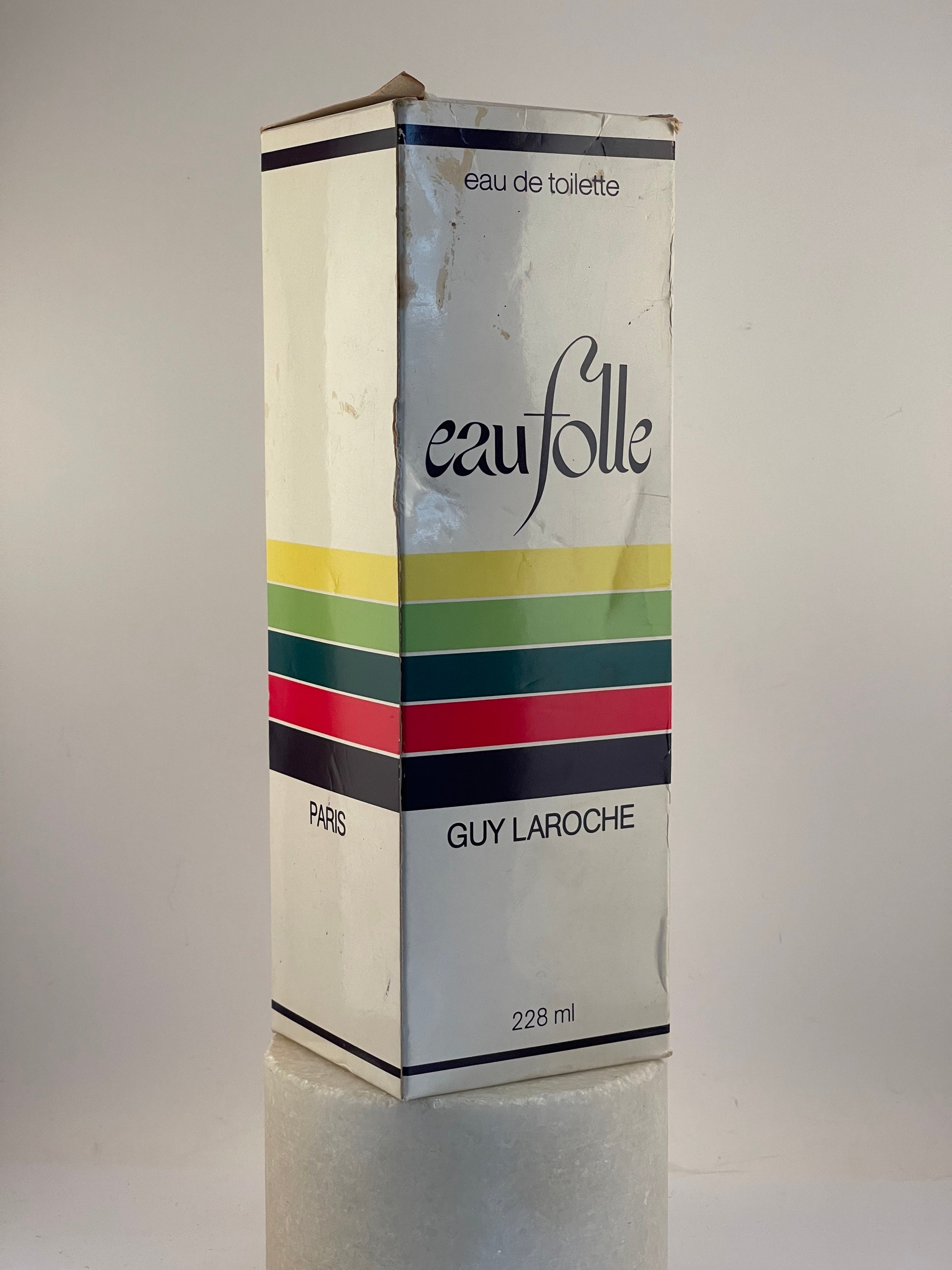 Vintage Guy Laroche 'eau Folle' Guy Laroche. Huge 228 Ml Splash