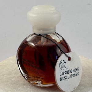 Vintage THE BODY SHOP Japanse musk-parfumolie 15 ml/0,5 fl oz.  Zeldzaam.
