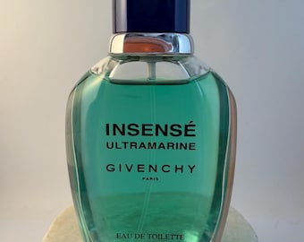 Vintage Givenchy INSENSE ULTRAMARINE Eau De Toilette 50 ml-1 2/3 fl oz. Vaporisateur.