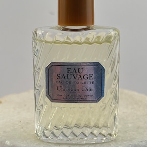 Vintage Christian Dior Eau Sauvage Eau De Toilette. 10 ml / 0.34  fl oz. Splash.  Rare.