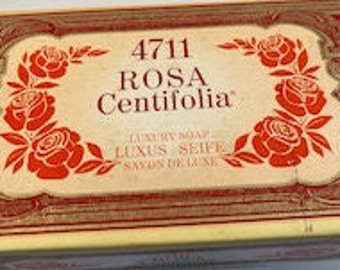 Vintage 4711 ROSA Centifolia Soap Set.  3 Bar Set.  NIB.