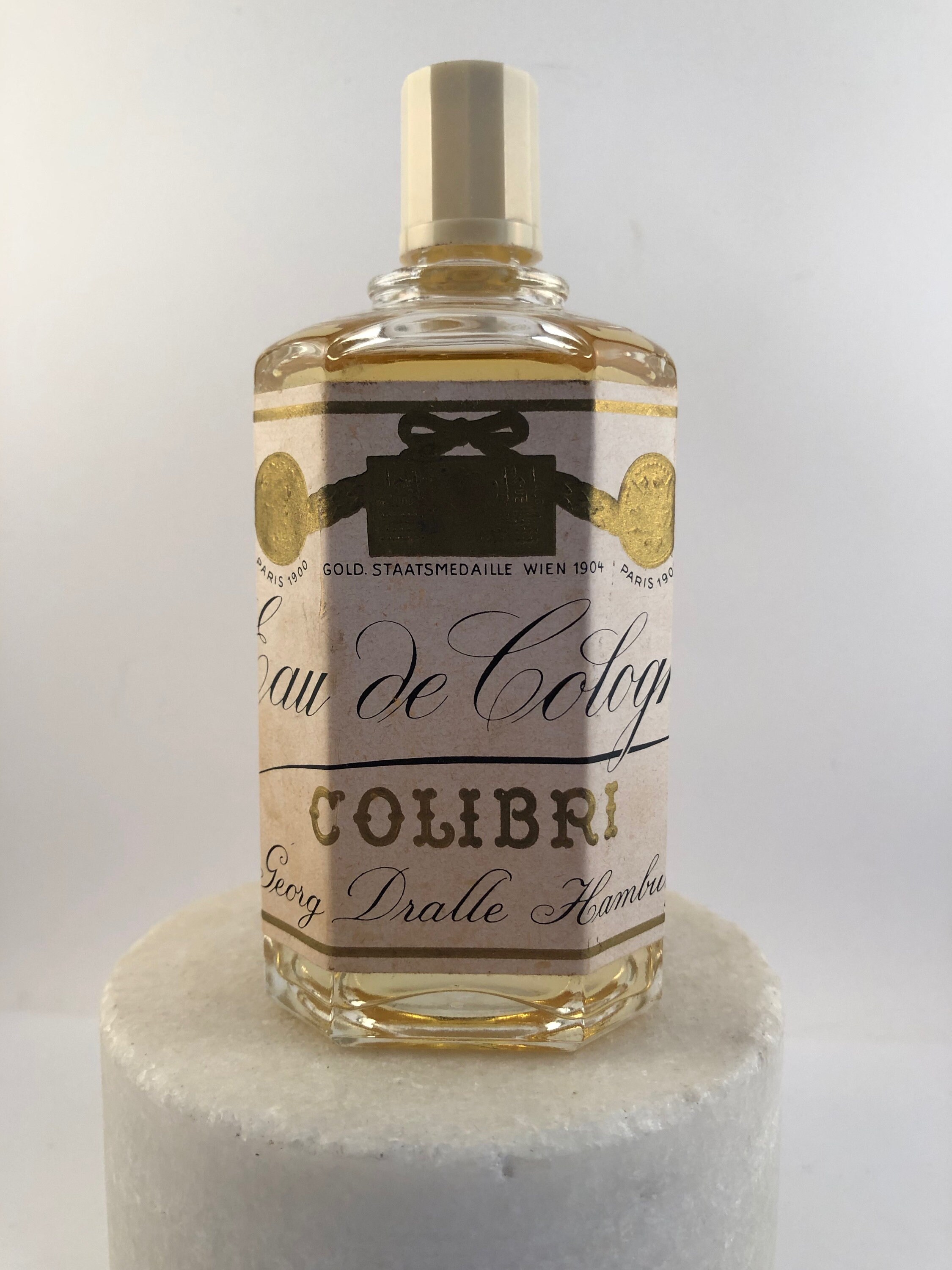 Vintage Georg Dralle Hamburg COLIBRI Eau De Cologne 110 Ml Splash