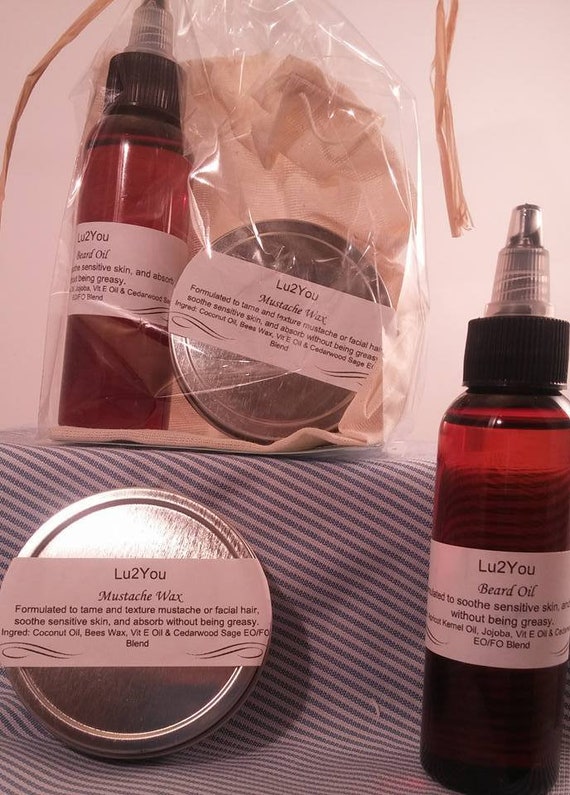 mustache wax kit