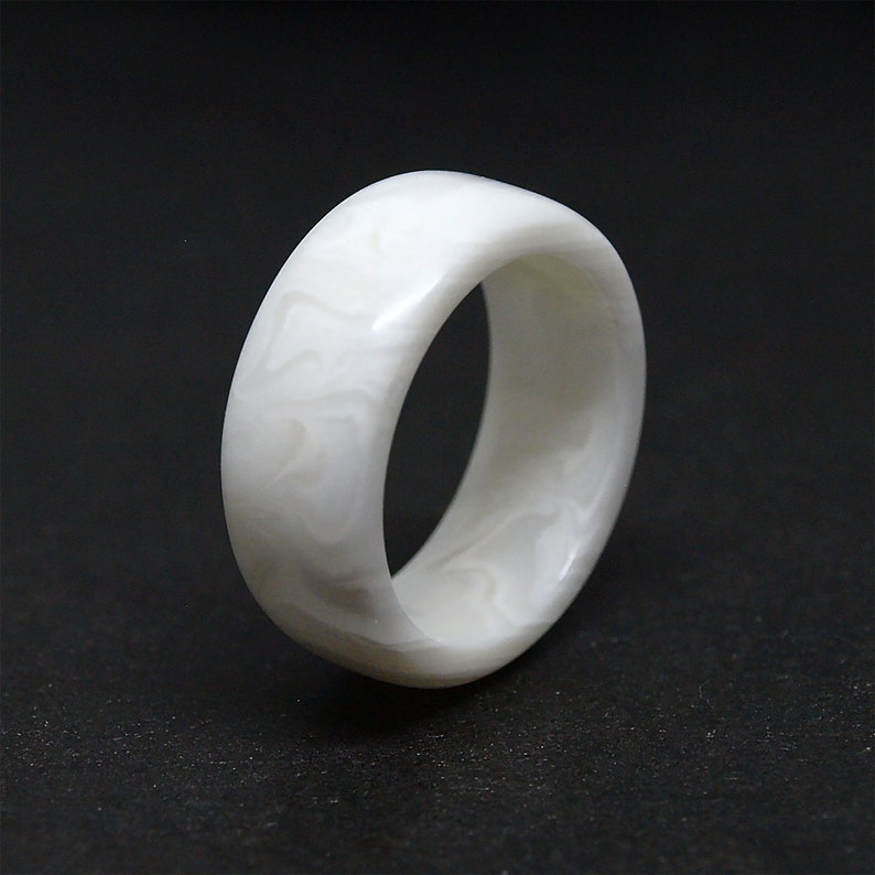 Milk white ring Size 3-13 US