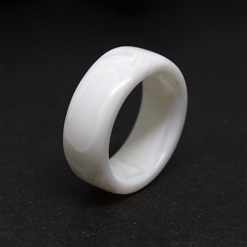 Milk white ring Size 3-13 US