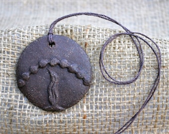 Grace Divinity Talisman Symbol Art Object Sculpture Blessings Pottery Clay Ornament Gift for Men Women Fathers Day Graduation fired clay