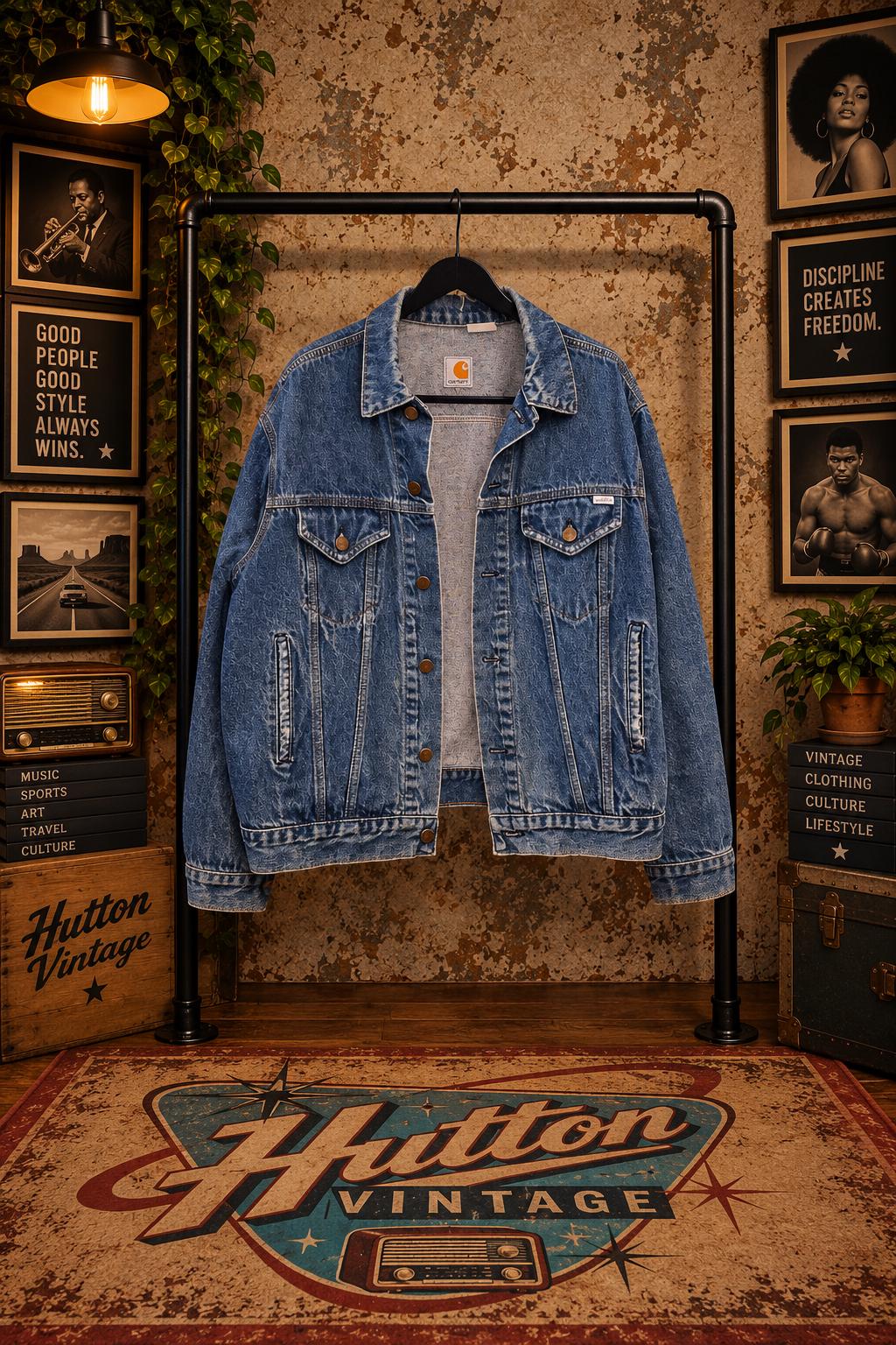 【美品】カーハート J12 DST デニムトラッカージャケット XL Carhartt J12 Dst - Etsy