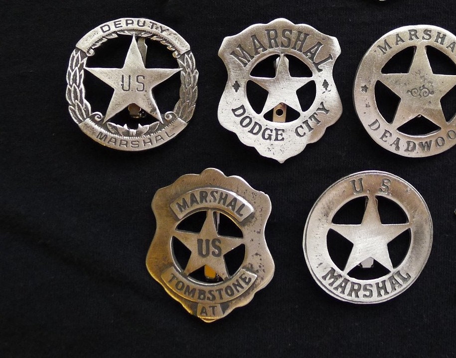 10 BADGES the New Marshal Collection (made in the USA) - Etsy