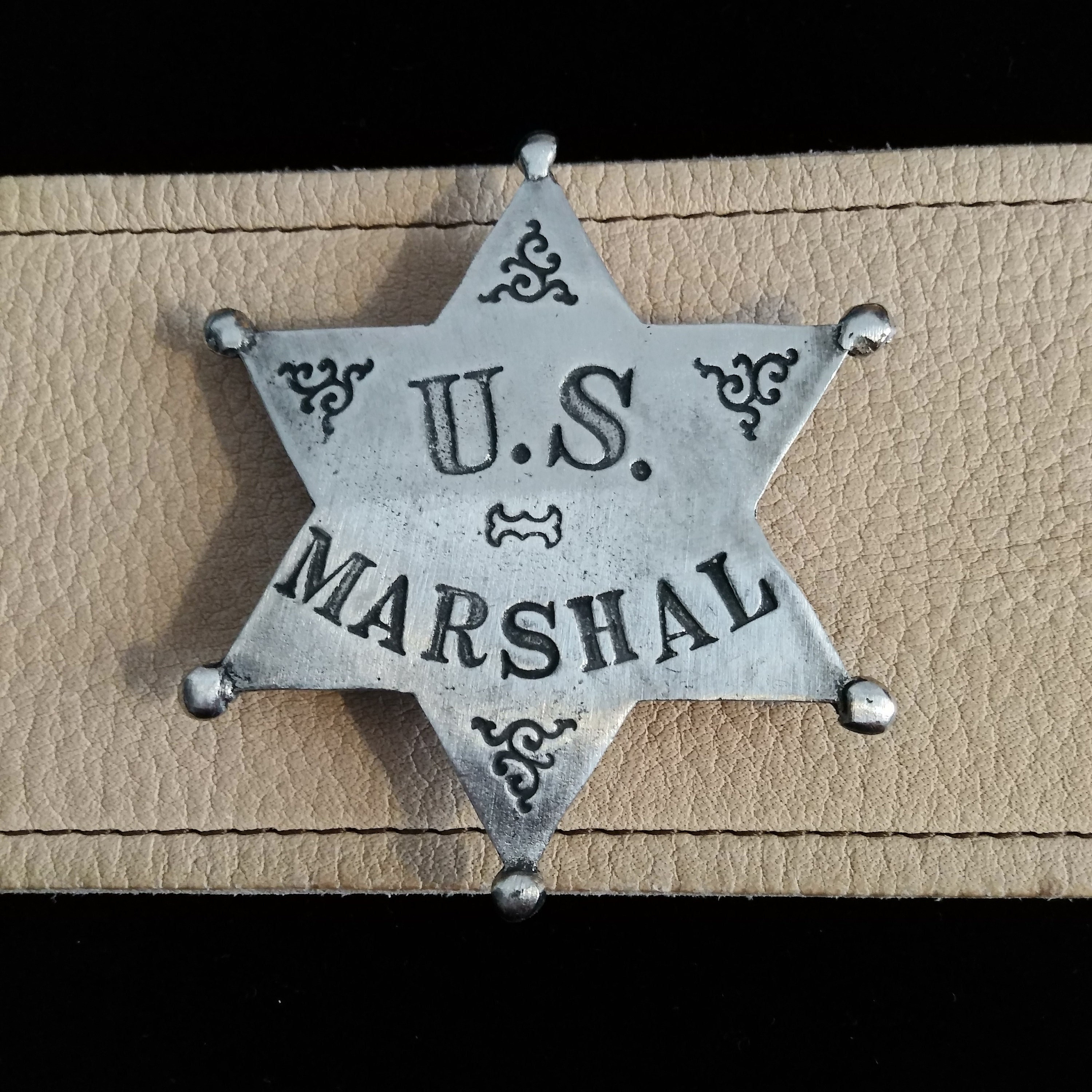 U. S. Marshall 6 Point Star With Pin Back(made in the USA) - Etsy