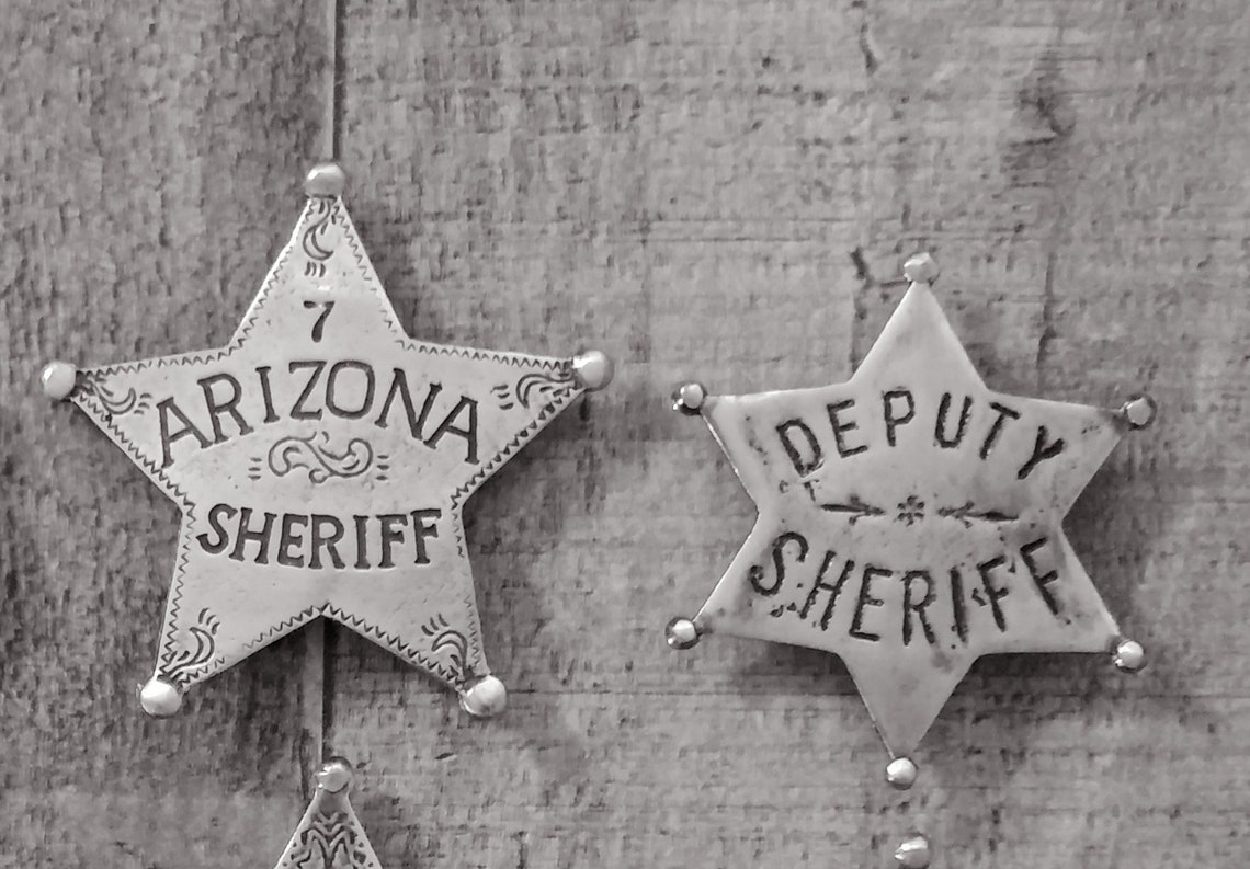 6 Old West Badges the Sheriff Collection hand Made in the | Etsy