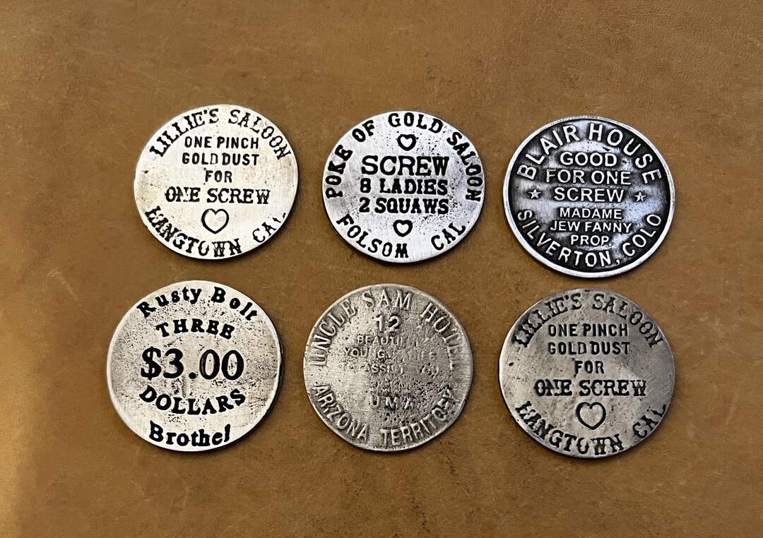 6 Brothel Tokens (6pc) (collectors Items) Made in the USA (no Tariffs ...