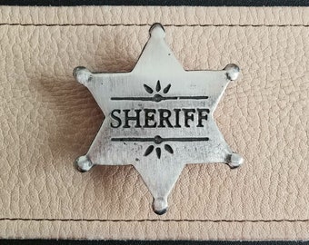 Sheriff 6 Point Star Badge  Old West Badges, Wild West Badges(Made In The USA)