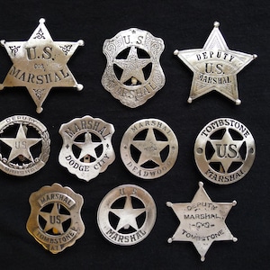10 BADGES The New Marshal Collection  (Made In The USA)