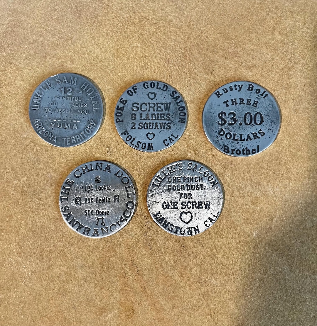 5 Brothel Tokens (collectors Items) Made in the USA - Etsy