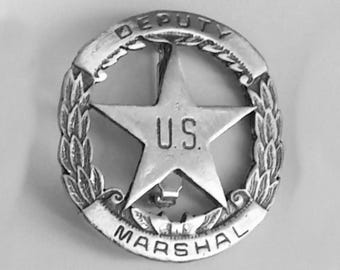 Vintage 1987 Franklin Mint Sterling Silver Badge - Territorial