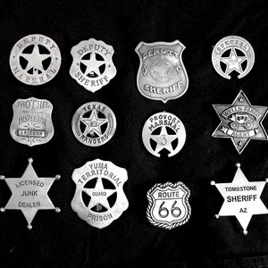 12 BADGES ASSORTED  (Made In The USA)