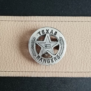 Texas Rangers Flag Badge with pin back(Made In The USA)