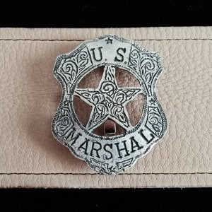 U. S. Marshal Badge, Old West Badges, Wild West Badges (Made In The USA)