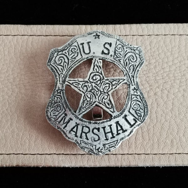U. S. Marshal Badge, Old West Badges, Wild West Badges (Made In The USA)