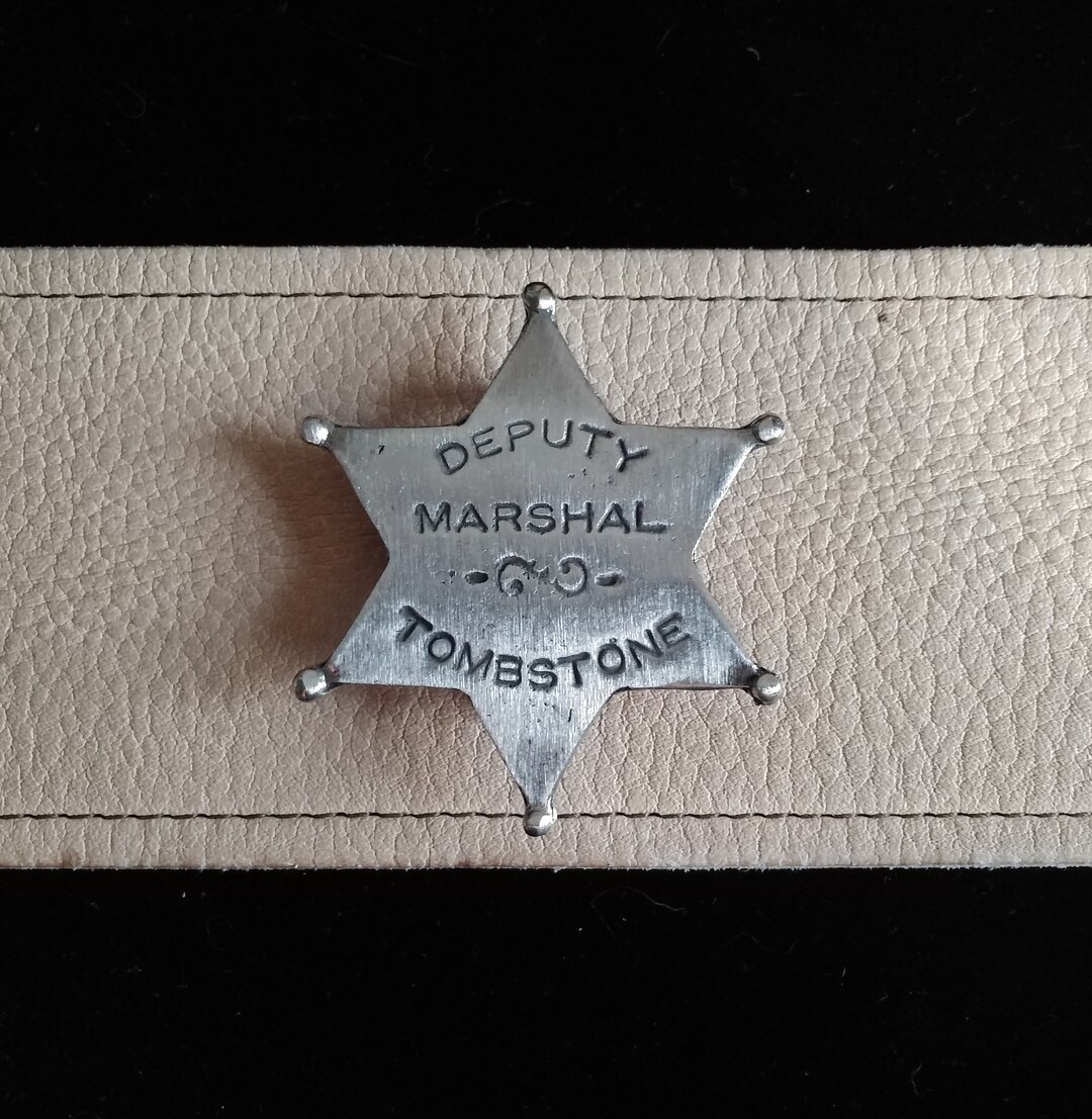 Deputy Marshall Tombstone 6 Point Star Badge With Pin - Etsy