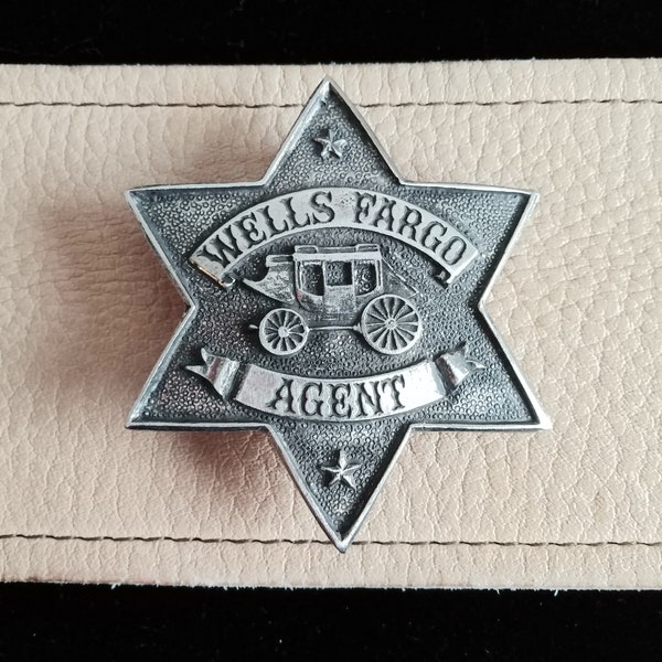 Wells Fargo Badge with pin back (Made In The USA)