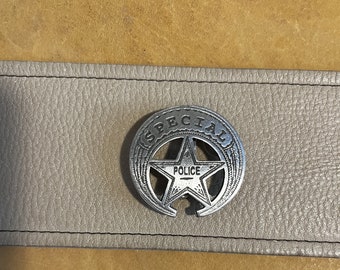 Special Police Badge with pin back