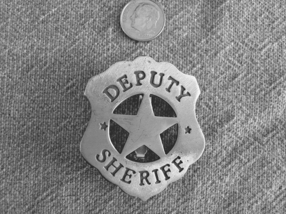 Deputy Sheriff Badge Old West Badges Wild West Badges made - Etsy